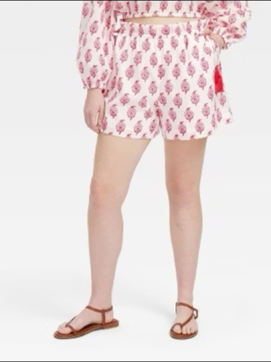 Roller Rabbit Pants - Roller Rabbit x Target Women's Bouquet Drawstrings Shorts Sz XXL Floral Feminine